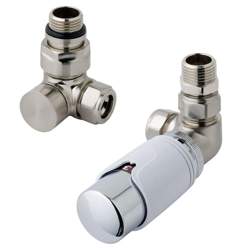 Satin Nickel/Gloss White