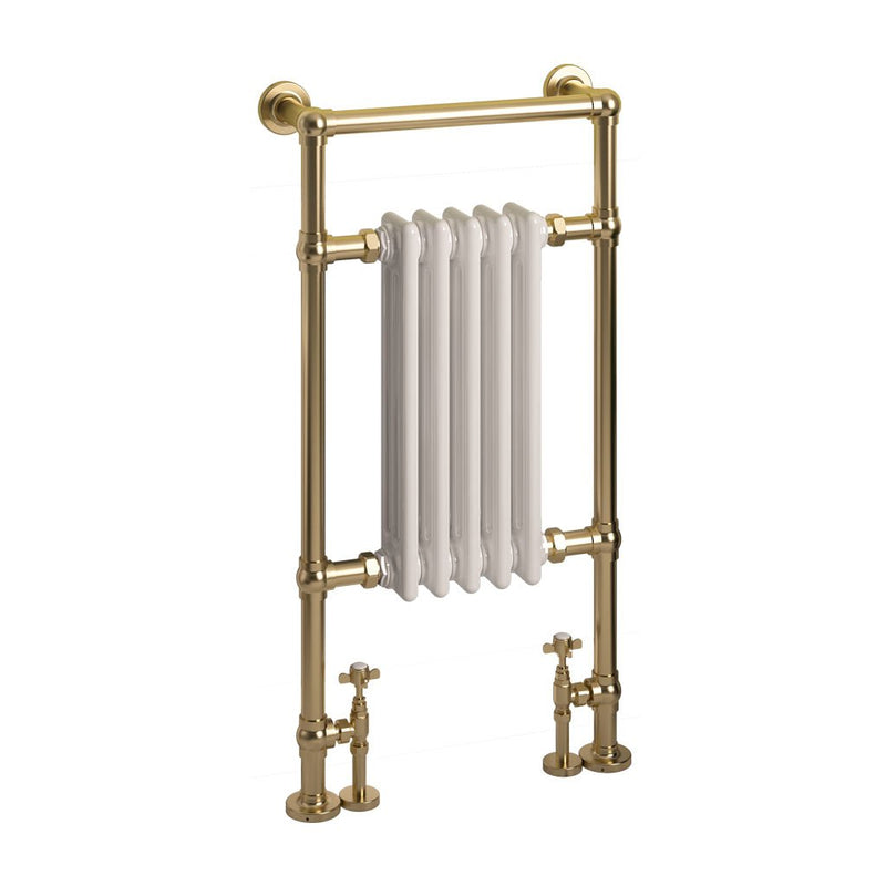 Brushed Brass/Gloss White