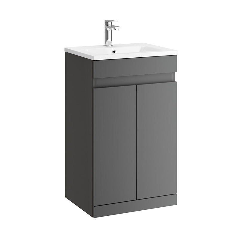 Clearance | Floor Standing 2 Door Vanity Unit with Basin & Mixer Tap