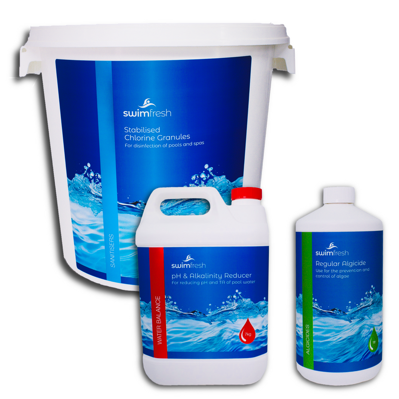 25kg Chlorine + 7kg Dry Acid + 1ltr Algicide - Special Offer Price